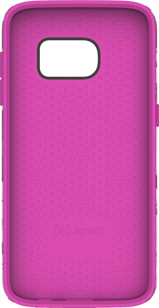 Speck Candyshell Inked Case Compatible with Samsung Galaxy S6 Vintage Bouquet Grey Shocking Pink 