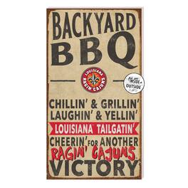 Jardine - Louisiana Ragin' Cajuns 11'' x 20'' Indoor/Outdoor BBQ Sign - Brown