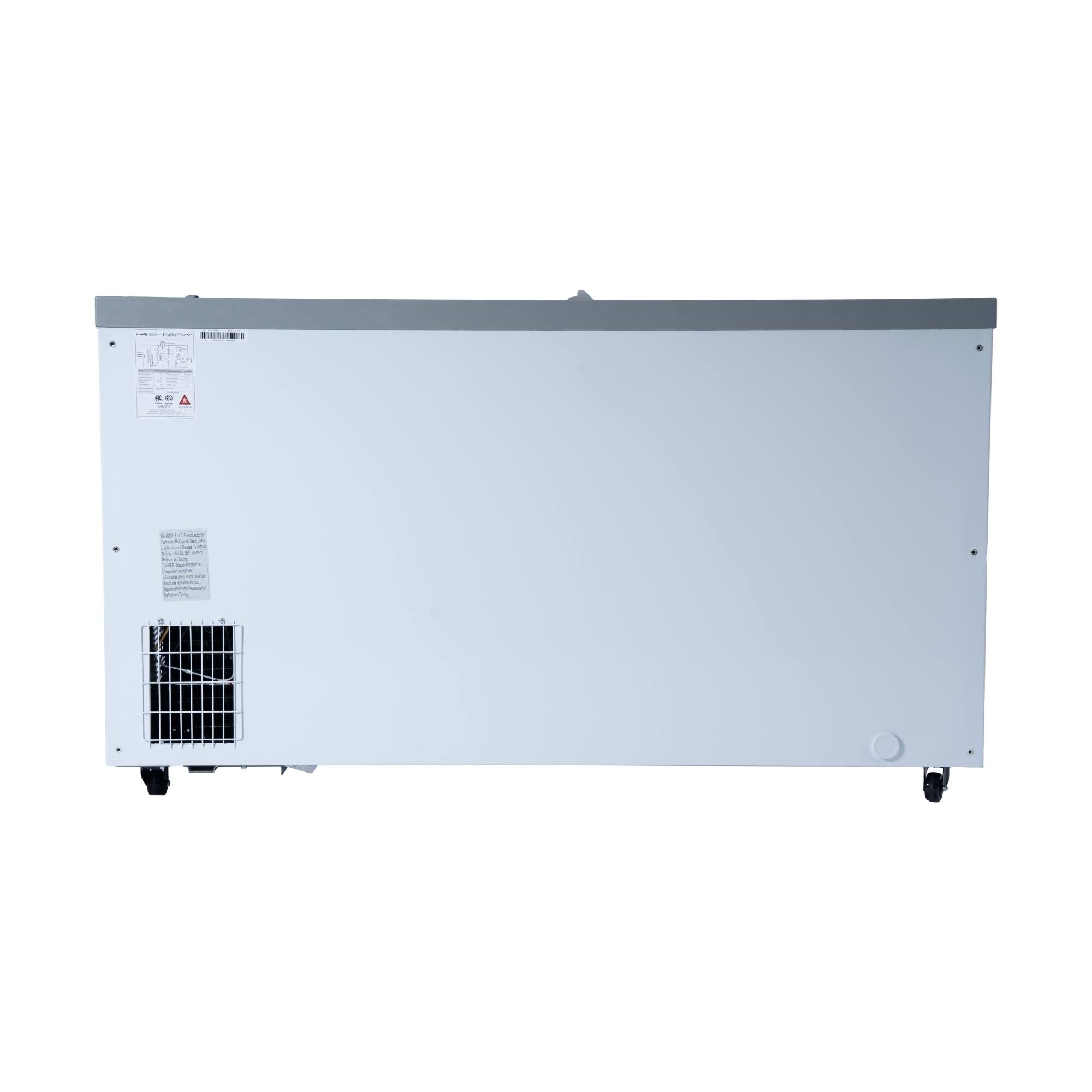 Alt View 8. Koolmore - 58 Inch Manual Defrost Island Chest Freezer 14 cu. ft. Capacity in White - White.