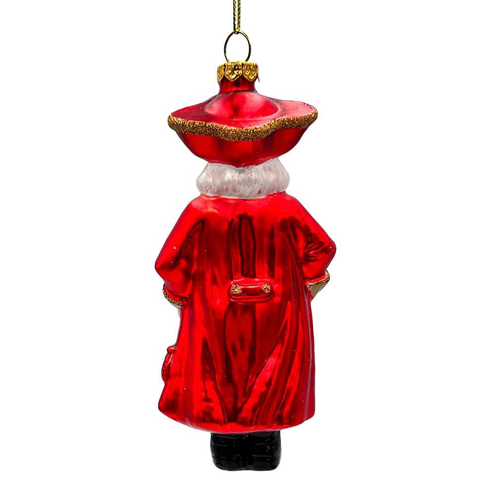 Alt View 1. OrnamentallyYou - Spooky Pirate of the High Seas Glass Ornament Creepy Halloween Tree Decoration - Multi-colored.