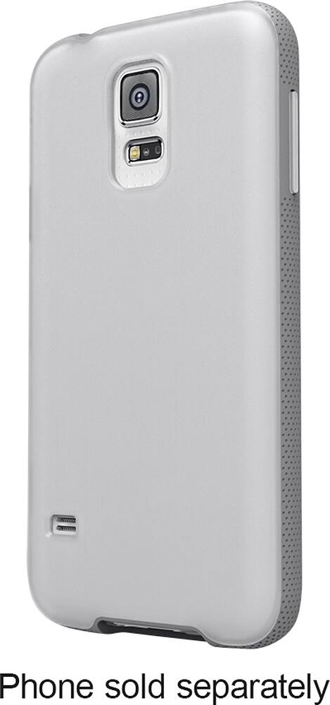 Front. Belkin - AIR PROTECT Grip Candy SE Case for Samsung Galaxy S 5 Cell Phones - Clear/Gravel.