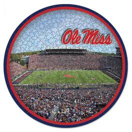 WinCraft - Ole Miss Rebels Round 500-Piece Puzzle - Multicolor