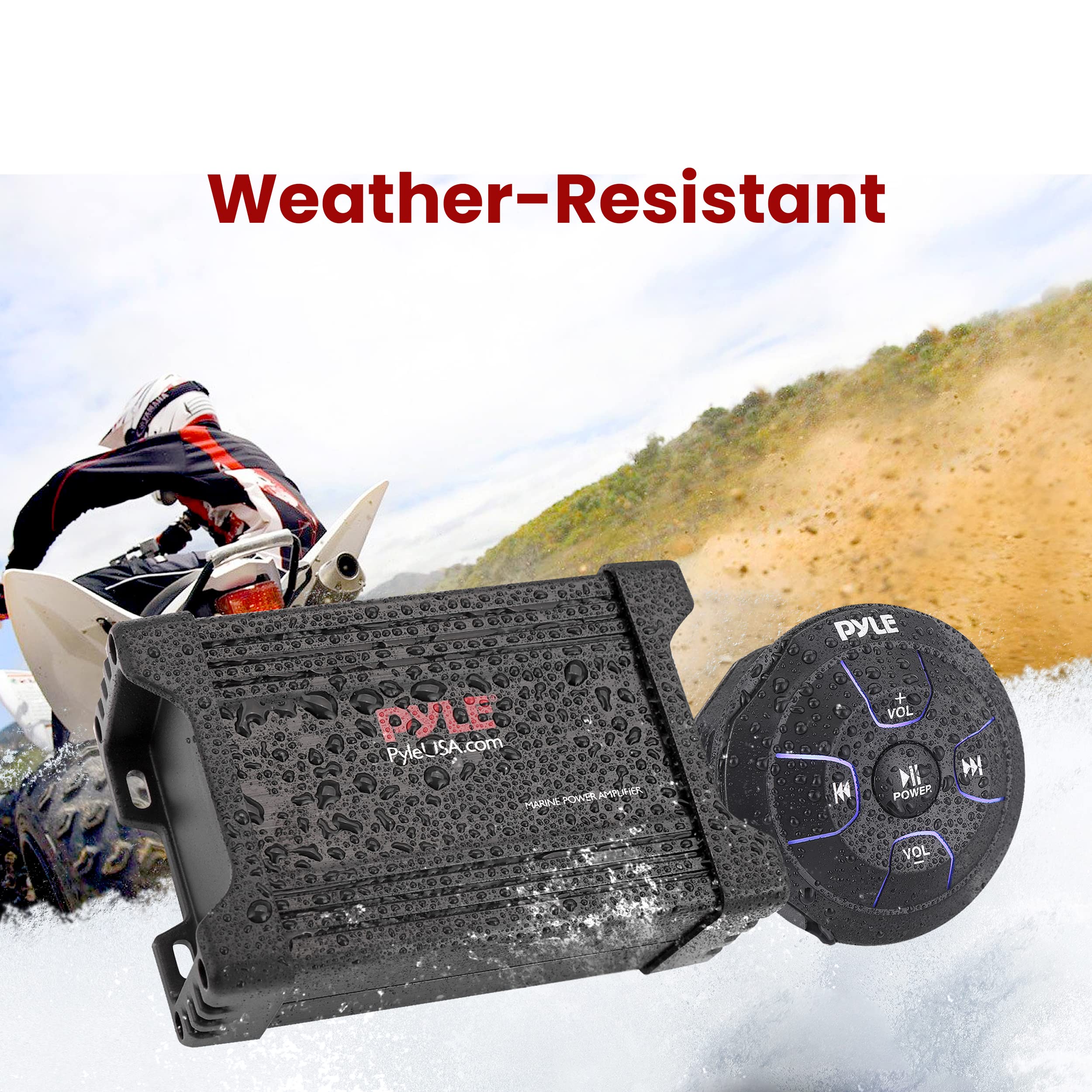 Weather-Resistant  
PYLE  
PyleUSA.com  
POWER  
VOL  
VOL