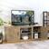 Alt View 2. Costway - Costway 58" TV Stand Entertainment Console Center W/ 2 Cabinets for 65" TV - Natural.