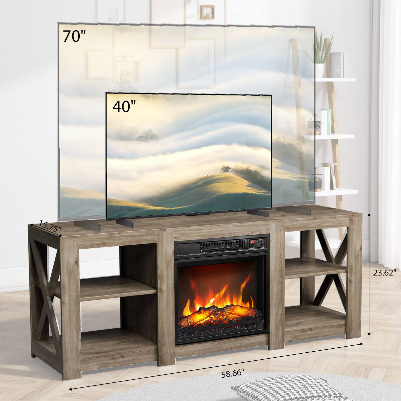 70"  
40"  
15.75"  
23.62"  
58.66"