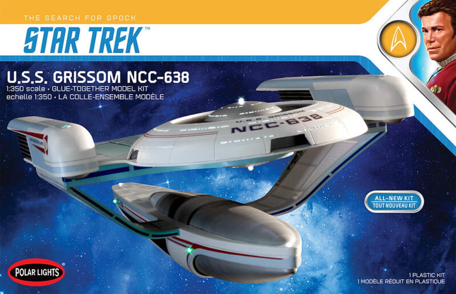 PopMarket - Star Trek U.S.S. Grissom Polar Lights Model Kit - COLLECTIBLES - Multicolor