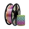 Front. Flashforge - PLA Silk Rainbow 3D Printer Filament-1.75mm-1kg (2.2 lbs) Spool - Dreamy Pastel.