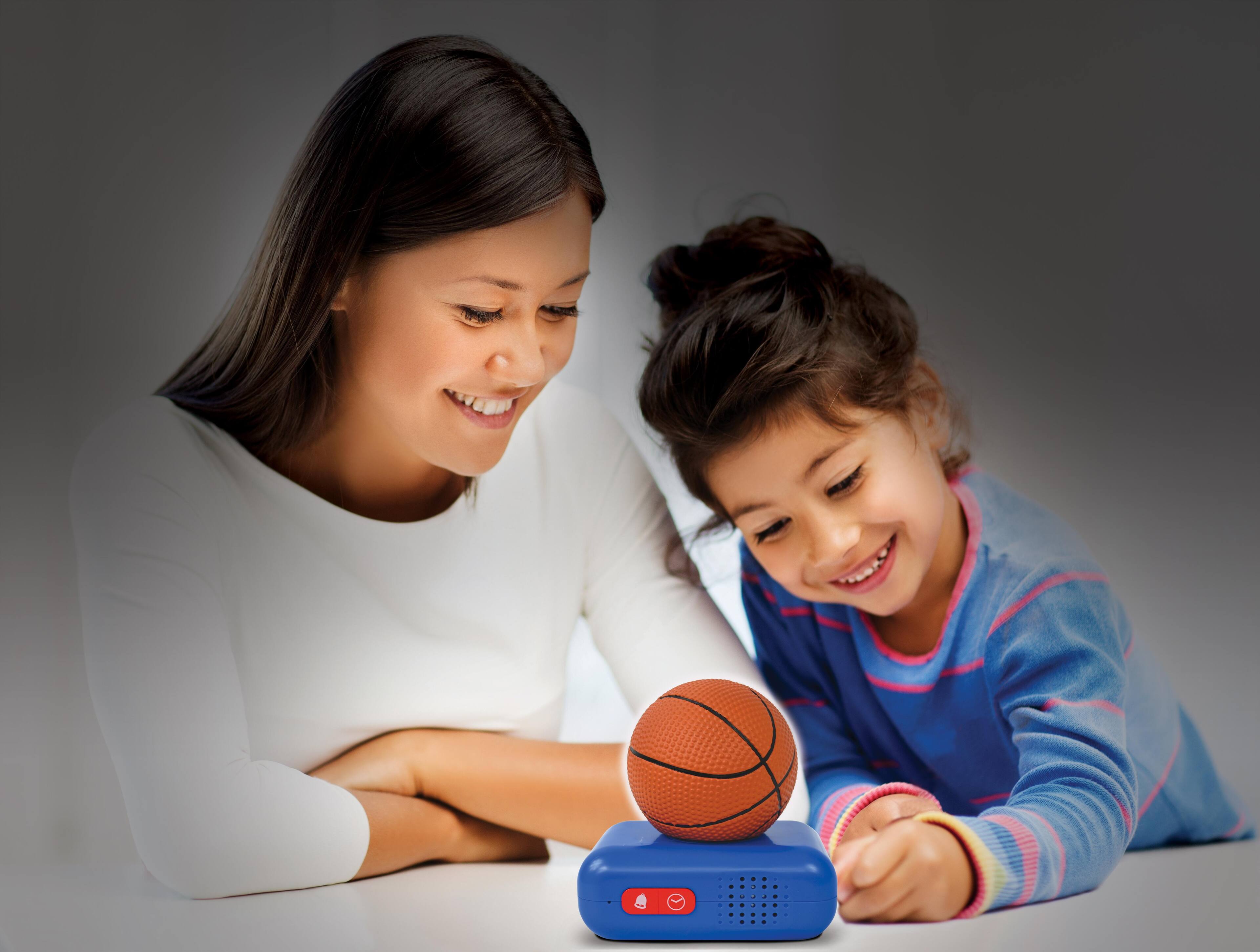 Alt View 3. Lexibook - Digital Alarm Clock with 3D Basketball Night Light and Sound Effects - ORANGE.