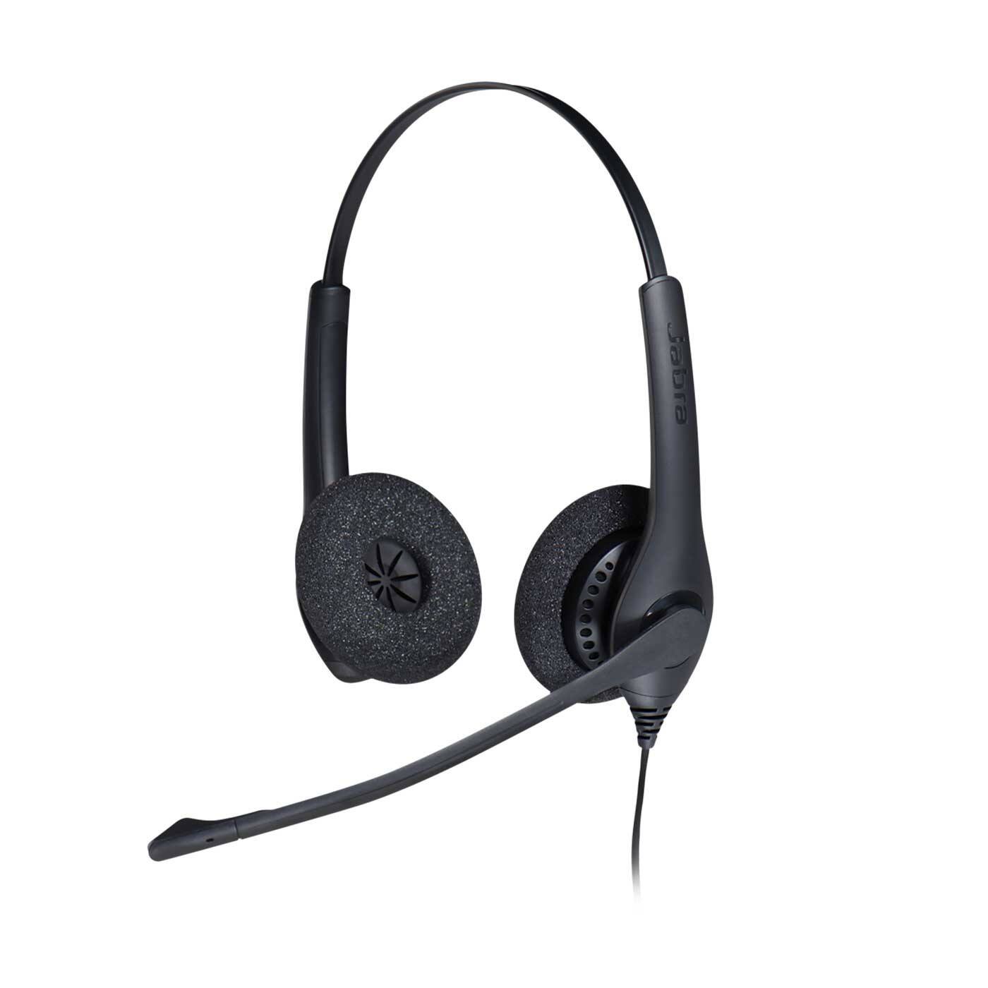 Angle. Jabra - Jabra BIZ 1500 Headset - Stereo - Quick Disconnect - Wired - 150 Ohm - 20 Hz to 4.50 kHz - Over-the-head - Binaural - Red.