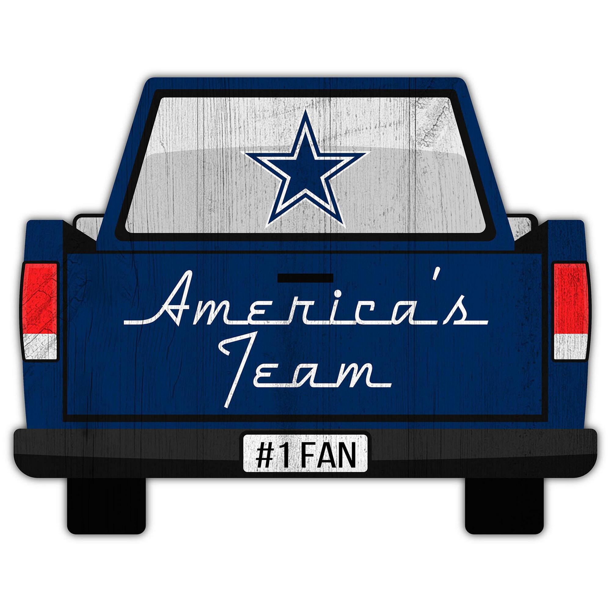 Dallas Cowboys 12'' x 12'' Truck Back D-cor