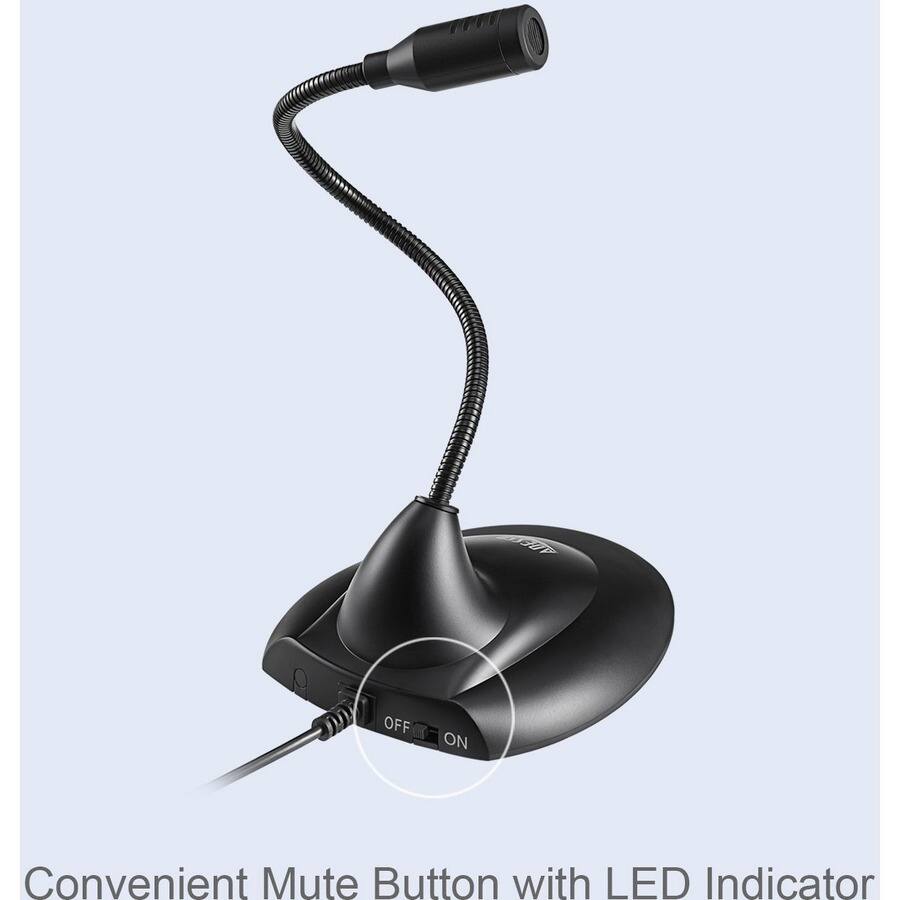Convenient Mute Button with LED Indicator