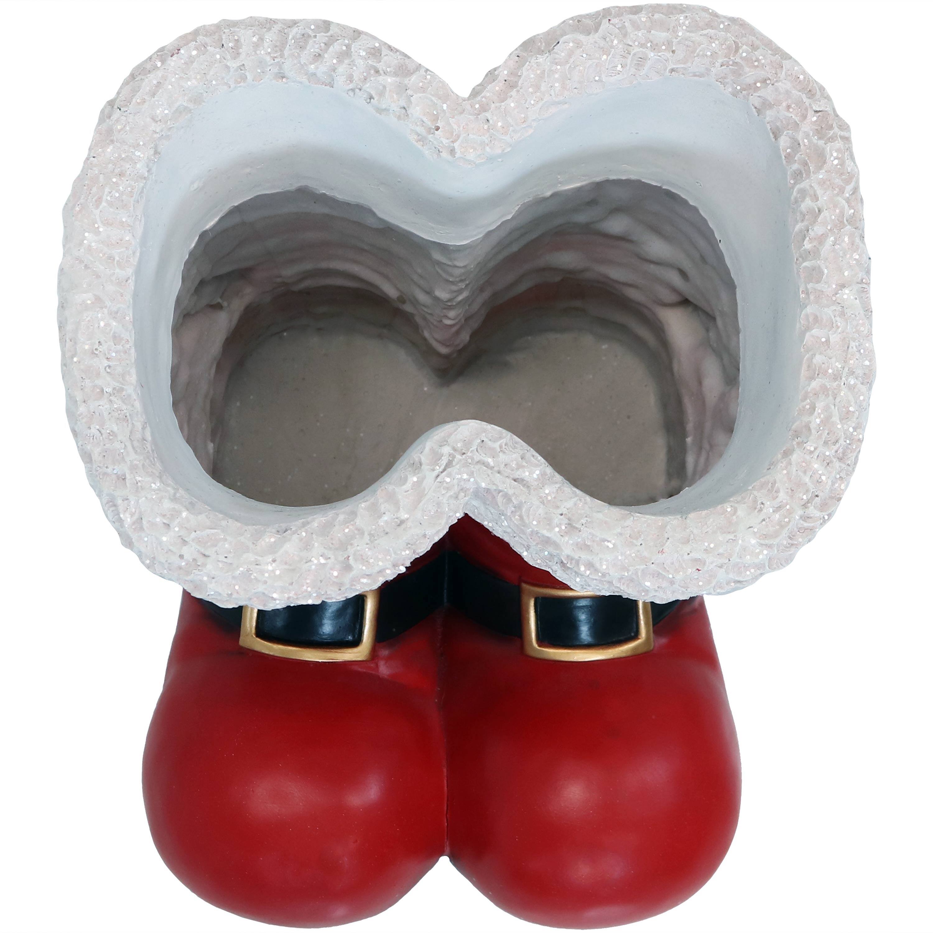 Alt View 10. Sunnydaze - Santa Boots Indoor and Outdoor Christmas Statue - 13 in - Red.
