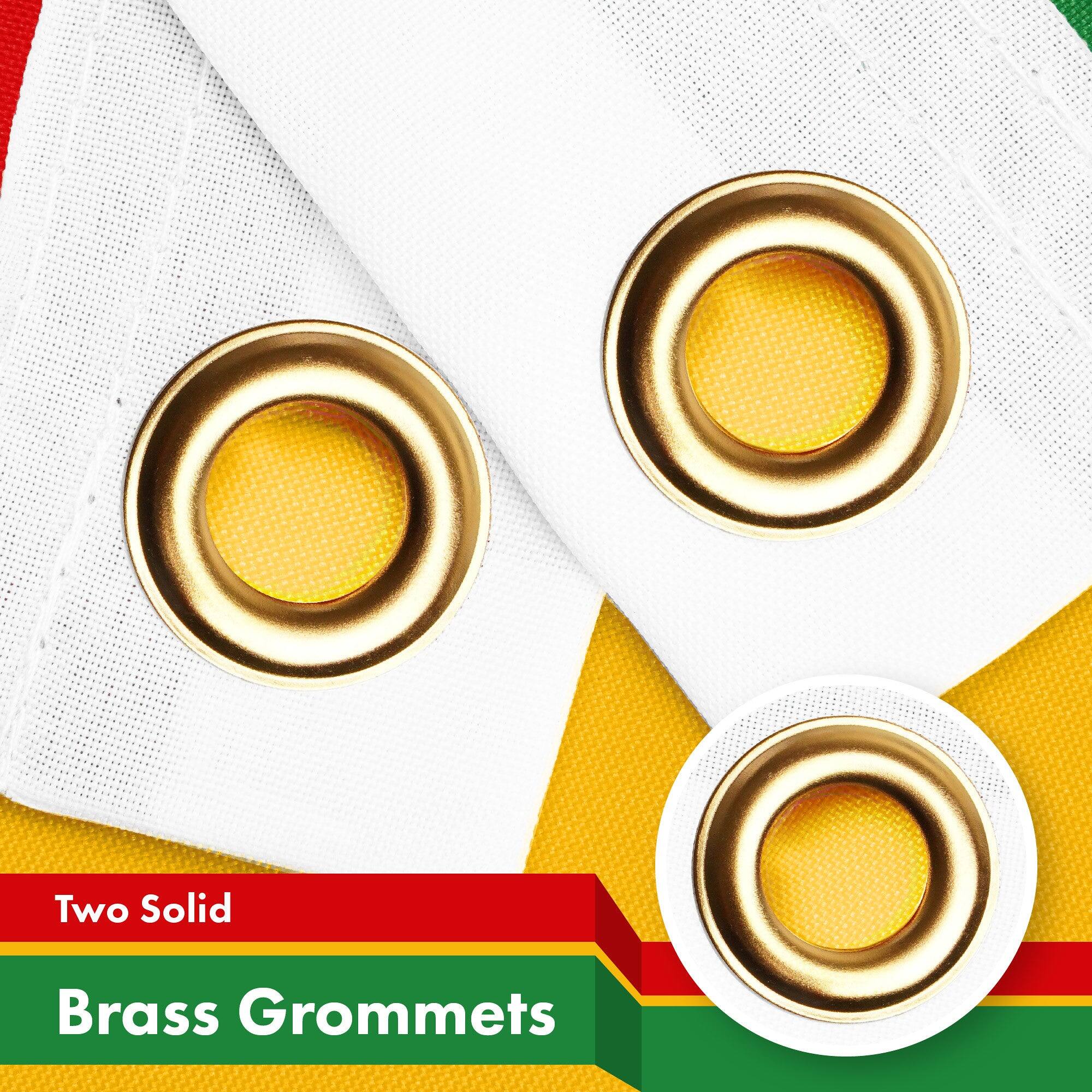 Two Solid Brass Grommets