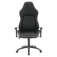 OSP Home Furnishings - High Stakes Gaming Chair - Black/White - Front_Zoom