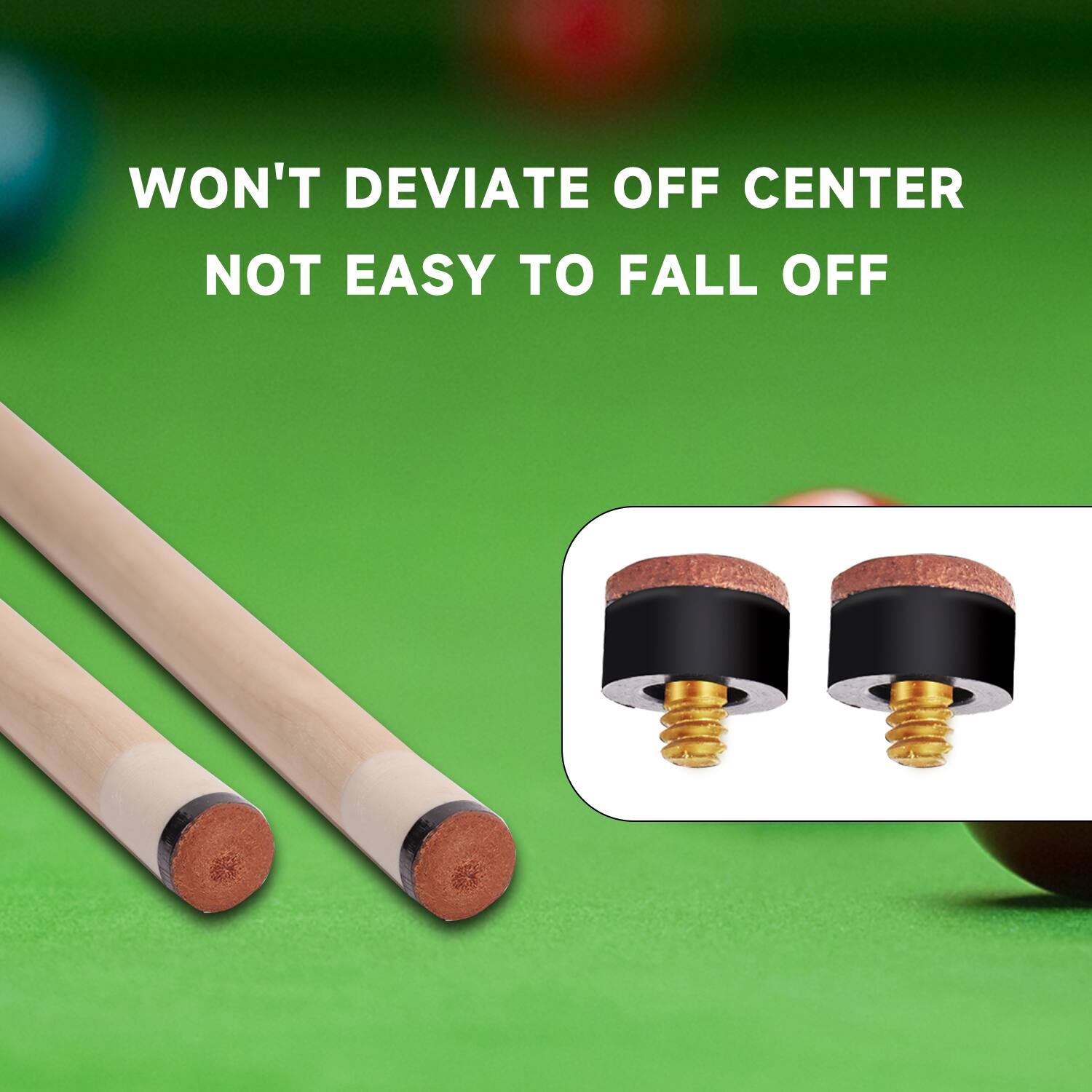 WON'T DEVIATE OFF CENTER, NOT EASY TO FALL OFF