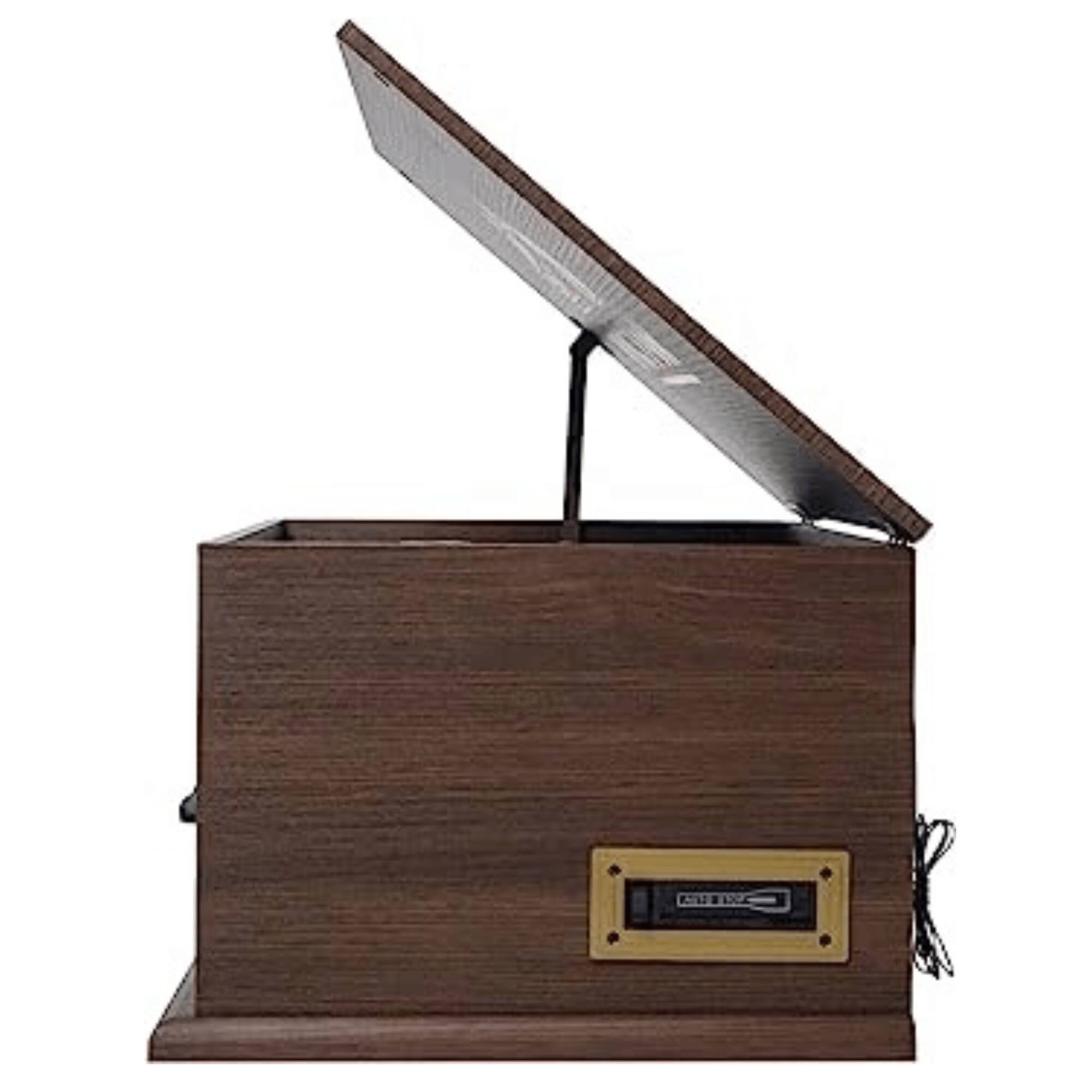 Left. Victor Audio - Victor State 7-in-1 Wood Music Center - Espresso.