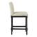 Left. OSP Home Furnishings - ELIZA 26" Spindle Counter Stool - Linen / Black.