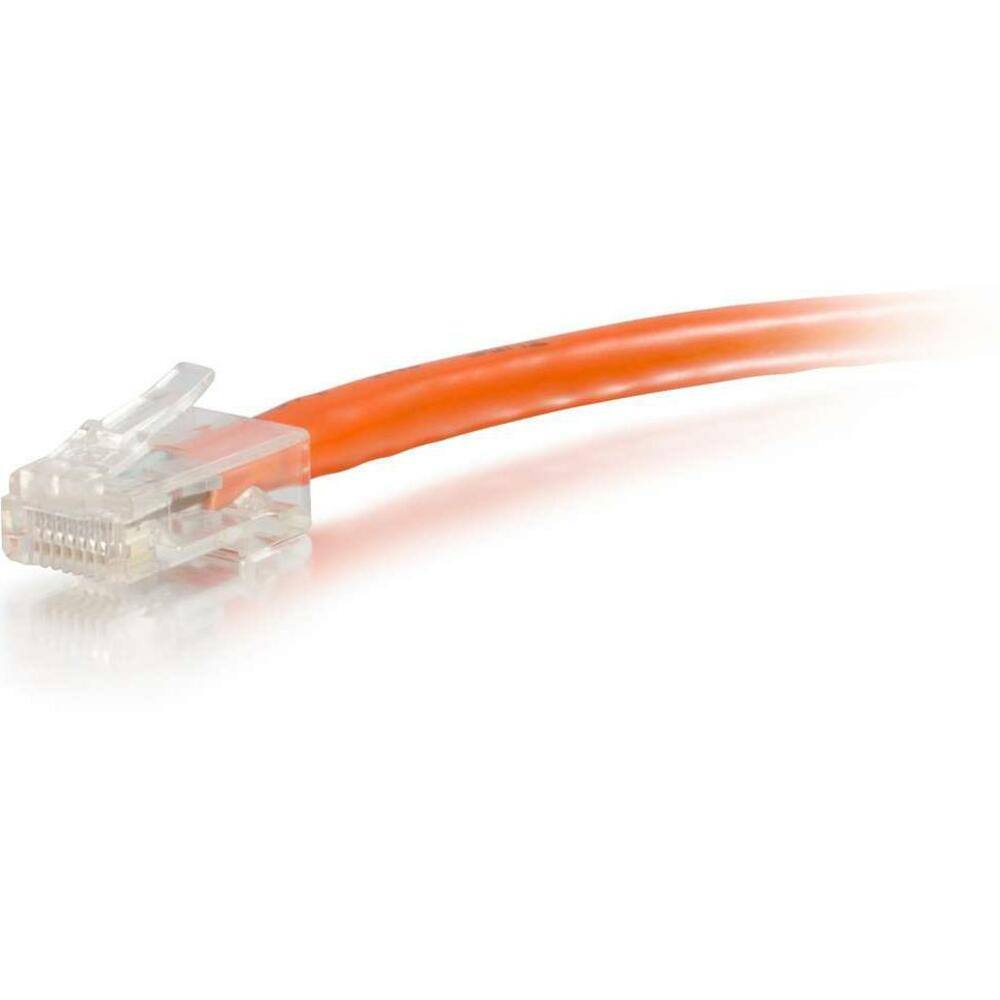 Front. C2G - C2G 8 ft Cat6 Non Booted UTP Unshielded Network Patch Cable - Orange - 8 ft Category 6 Network Cable for Network Device.