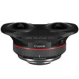 Canon - RF 5.2mm f/2.8 L Dual Fisheye 3D VR Lens - Black