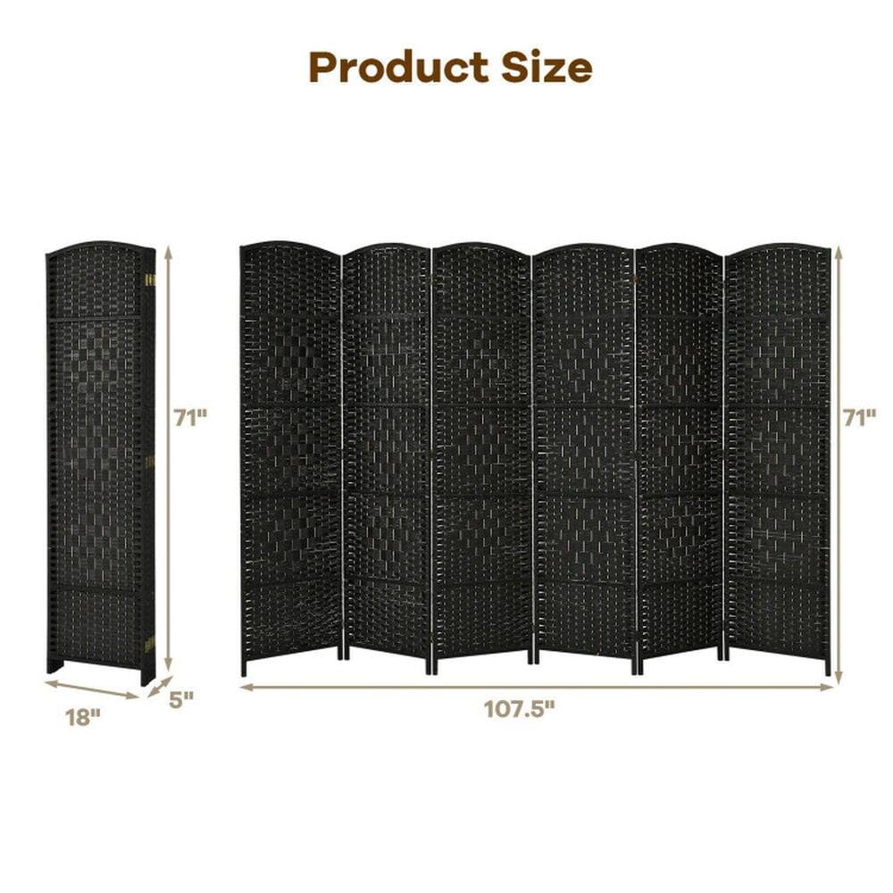 Product Size: 71" x 18" x 5" (H x W x D), Total Length: 107.5"