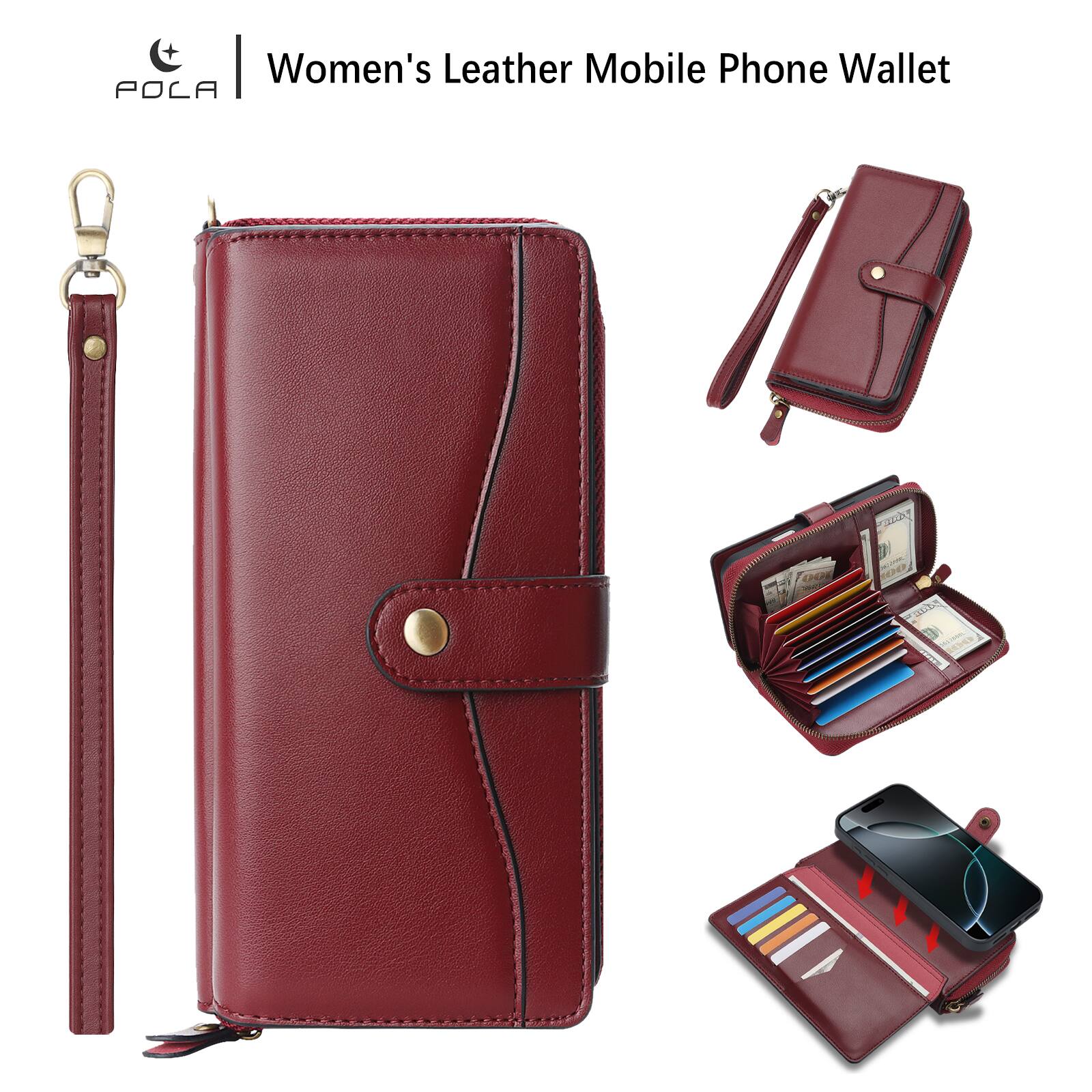 Women's Leather Mobile Phone Wallet
