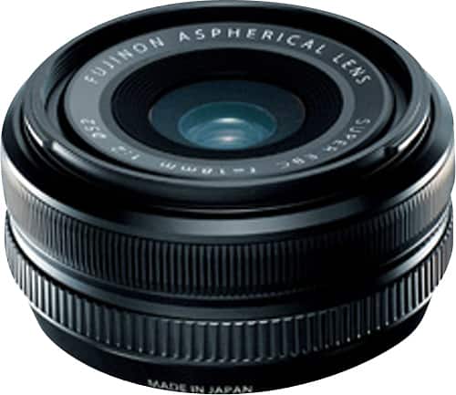 Front. Fujifilm - XF 18mm f/2 R Pancake Lens - Black.