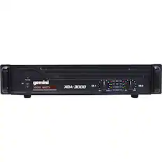Front. Gemini - XGA-3000 Professional Power Amplifier - Black - Black.