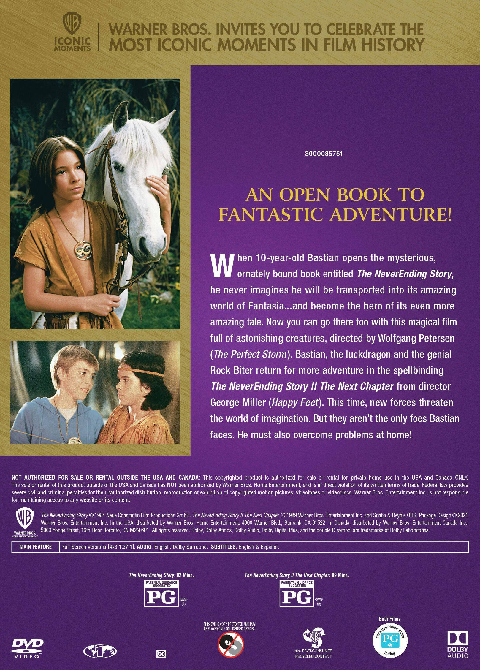 Back. The NeverEnding Story I & II - 2-film Collection (IconicMoment) [DVD].