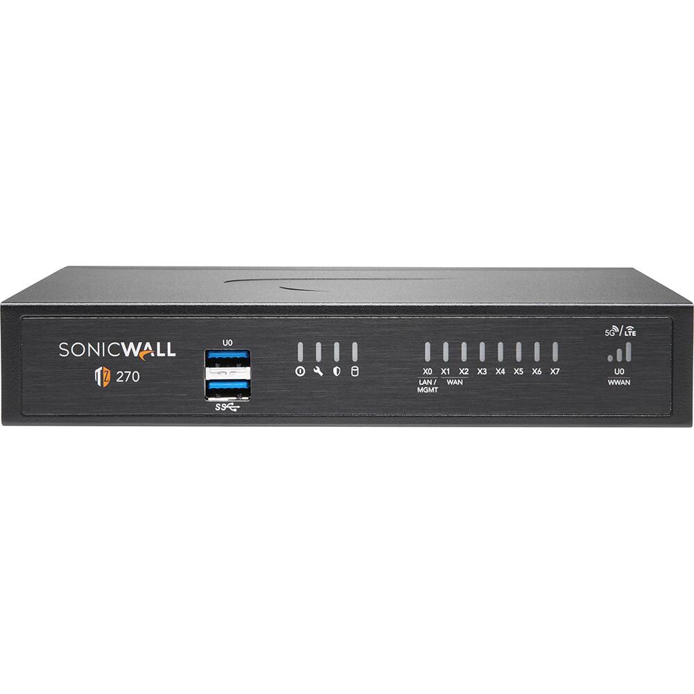 SONICWALL 270
U0 LAN/WAN WWAN MGMT
X0 X1 X2 X3 X4 X5 X6 X7