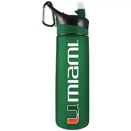 The Fanatic Group - Miami Hurricanes 24oz. Tritan Plastic Sport Bottle - Green
