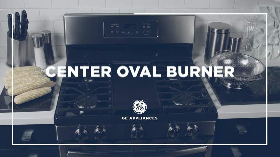 Center oval burner