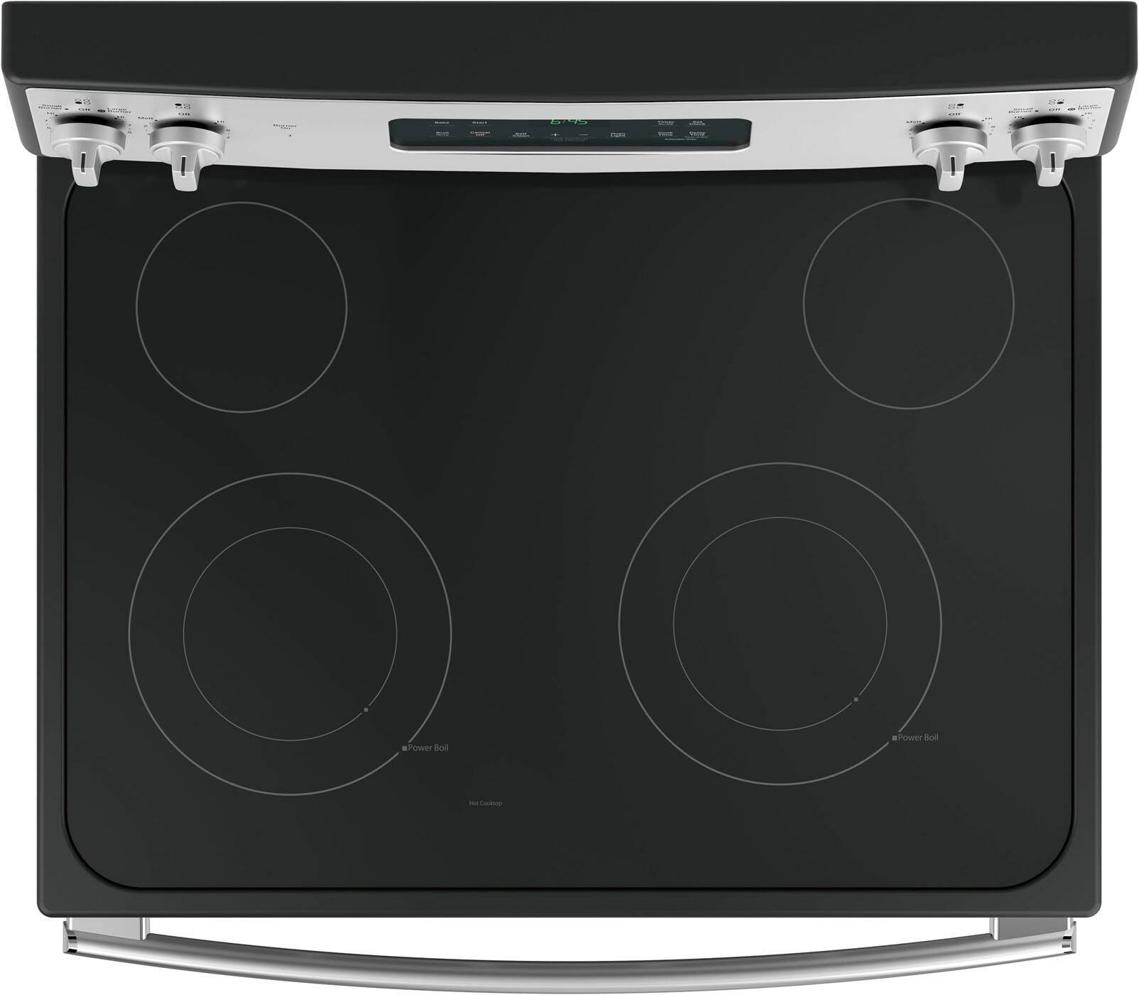 Alt View 11. GE - 5.3 Cu. Ft. Freestanding Electric Range with Self-cleaning - Stainless Steel.