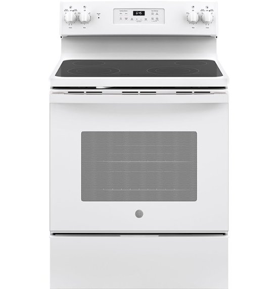 GE – 5.3 Cu. Ft. Self-Cleaning Freestanding Electric Range – White
