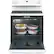 Alt View 2. GE - 5.3 Cu. Ft. Freestanding Electric Range with Self-cleaning - White.