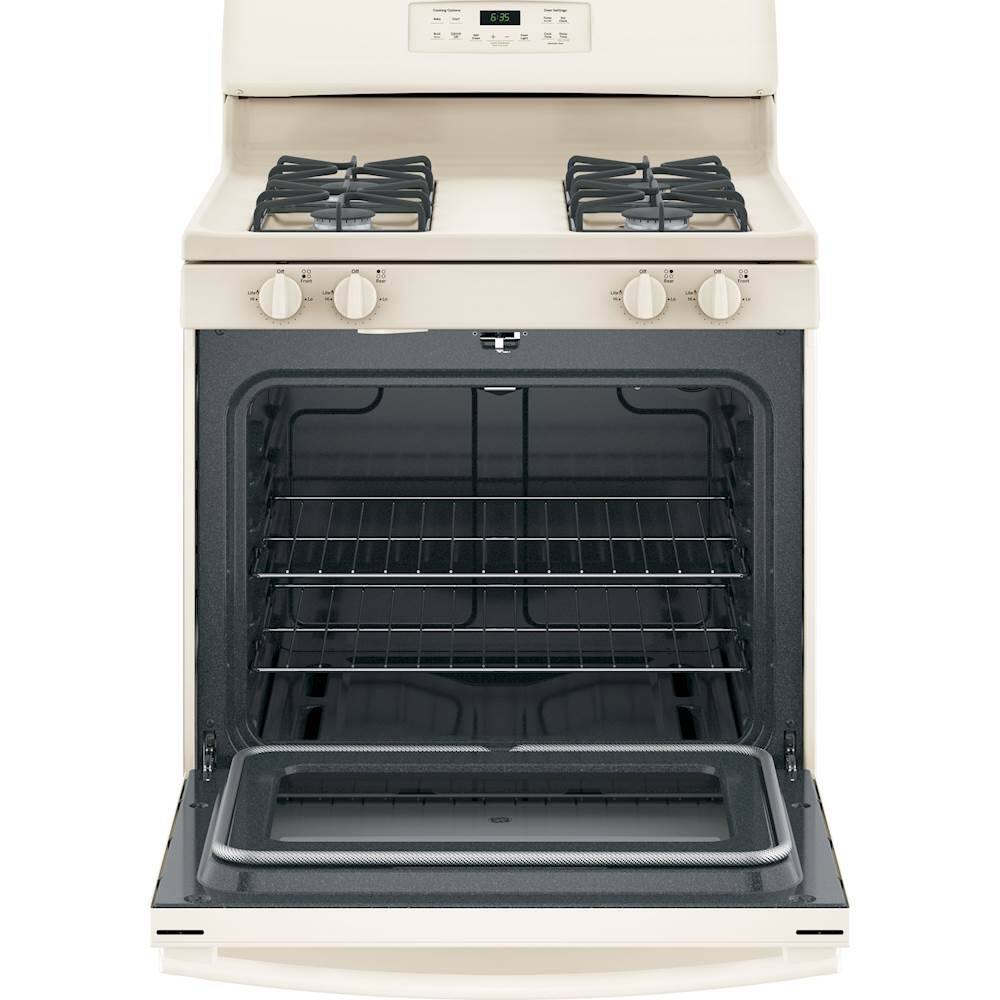 Alt View Zoom 12. GE - 5.0 Cu. Ft. Self-Cleaning Freestanding Gas Range - Bisque.