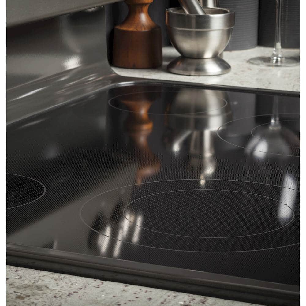 Alt View 14. GE - 5.3 Cu. Ft. Freestanding Electric Range with Self-cleaning - Slate.