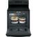 Alt View 2. GE - 5.3 Cu. Ft. Freestanding Electric Range with Self-cleaning - Black.