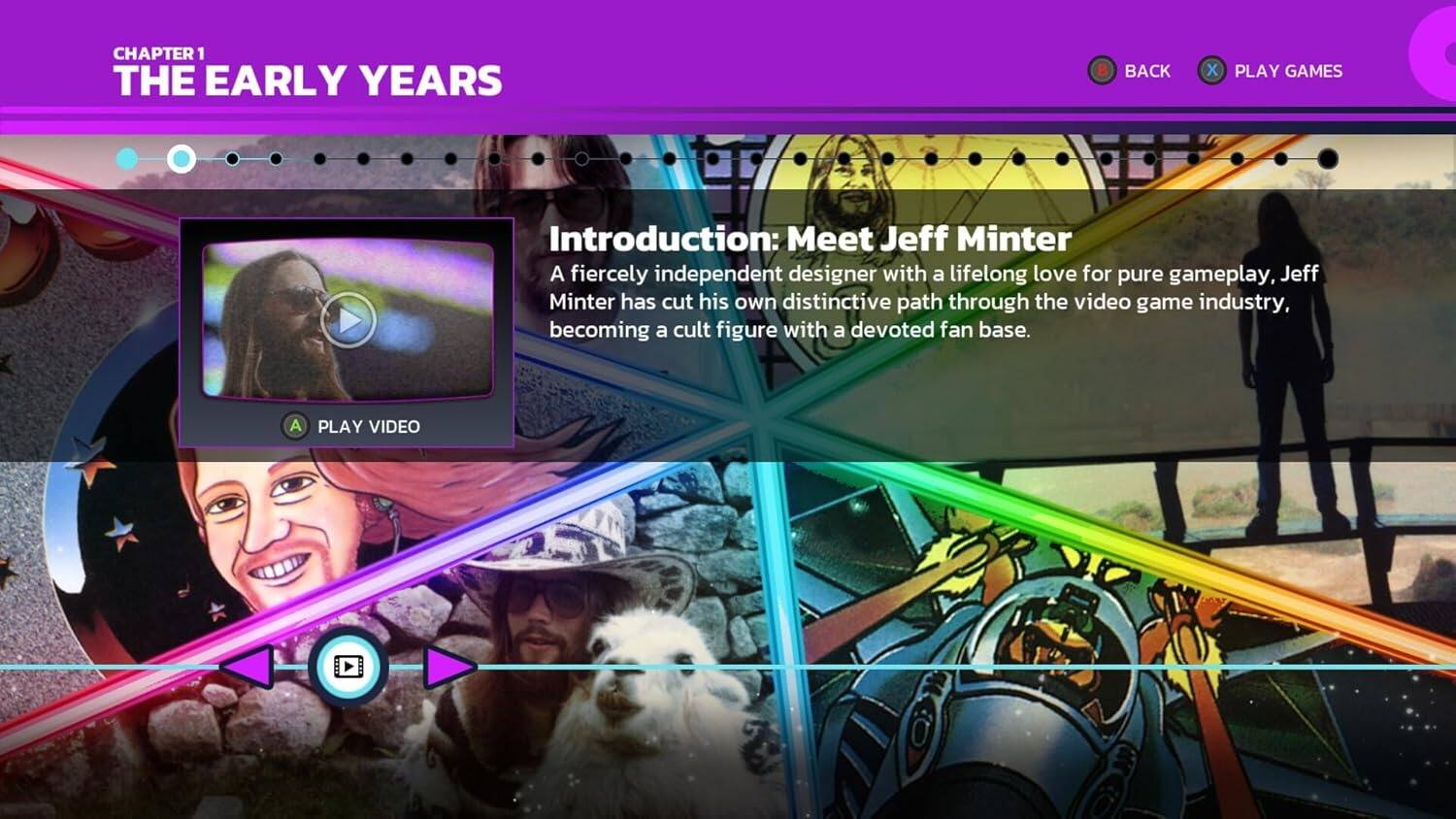 CHAPTER 1: THE EARLY YEARS

Introduction: Meet Jeff Minter

A fiercely independent designer with a lifelong love for pure gameplay, Jeff Minter has cut his own distinctive path through the video game industry, becoming a cult figure with a devoted fan base.
