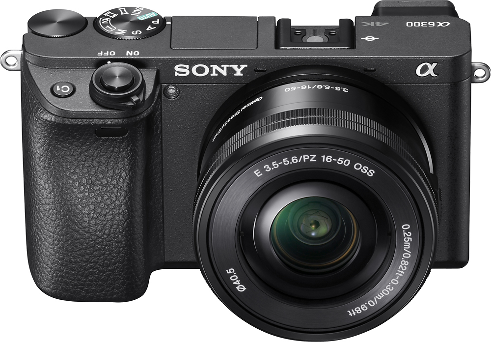 Boekwinkel hetzelfde Civic Sony Alpha a6300 Mirrorless Camera with E PZ 16–50 mm F3.5–5.6 OSS Lens  Black ILCE6300L/B - Best Buy