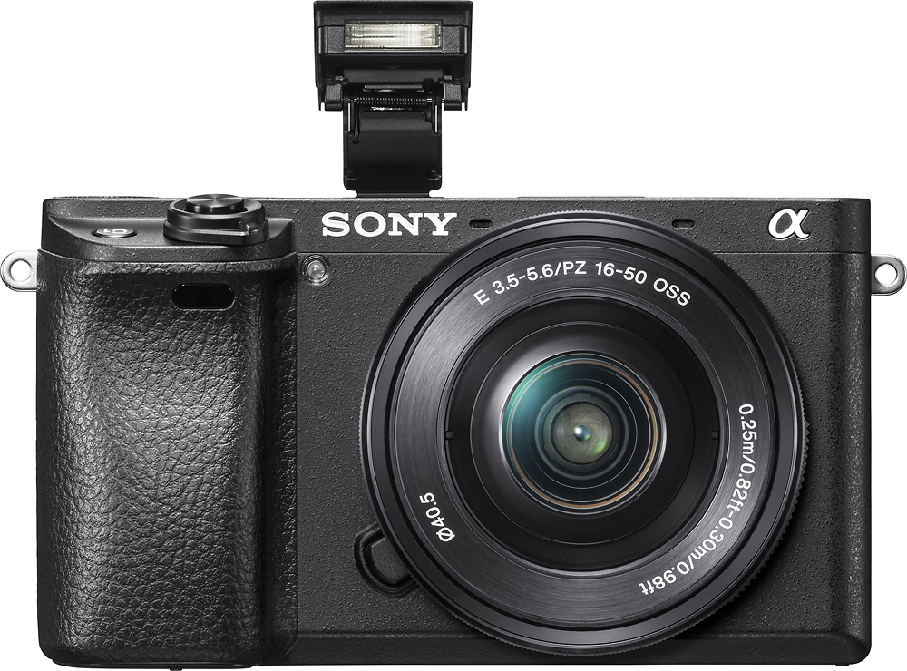 Best Buy: Sony Alpha a6300 Mirrorless Camera with E PZ 16–50 mm F3 