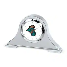 Jardine - Coastal Carolina Chanticleers Logo Napoleon Desk Clock - Silver