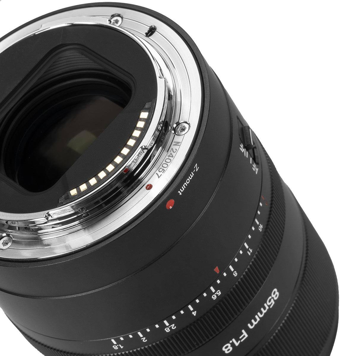 1.8
240057 THE Z-mount 16 11 19 I 8 5.6 2 2.8 4 F1.8 85mm