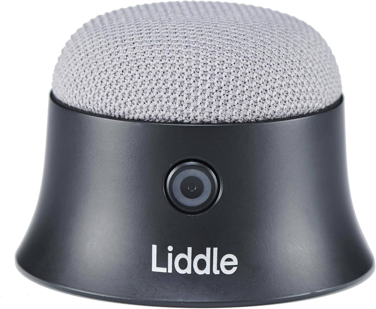 Front. Liddle Speaker - Liddle Speaker Pro - Magnetic Portable Bluetooth Speaker - Black.