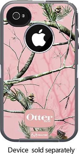 Front Standard. OtterBox - Defender Series Case for Apple® iPhone® 4 and 4S - Pink Camouflage.