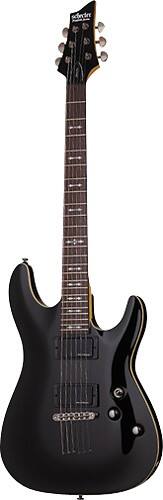 Angle Standard. Schecter - Omen Active-6 6-String Electric Guitar - Black.