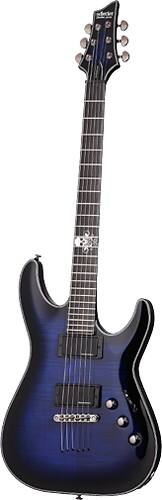 Angle Standard. Schecter - Blackjack SLS C-1 6-String Full-Size Electric Guitar - See-Thru Blue Burst.