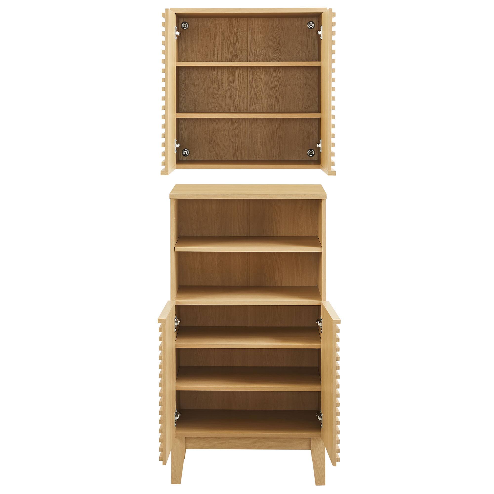 Alt View 6. Modway - Render Bathroom Cabinet Set by Modway - Oak.
