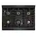 Alt View 9. ZLINE - 36 in. Wide 6 Burner Autograph 5.2 cu. ft. Manual Clean Freestanding DuoPro Gas Range with Gold Accents - Black Satin Stainless Steel.