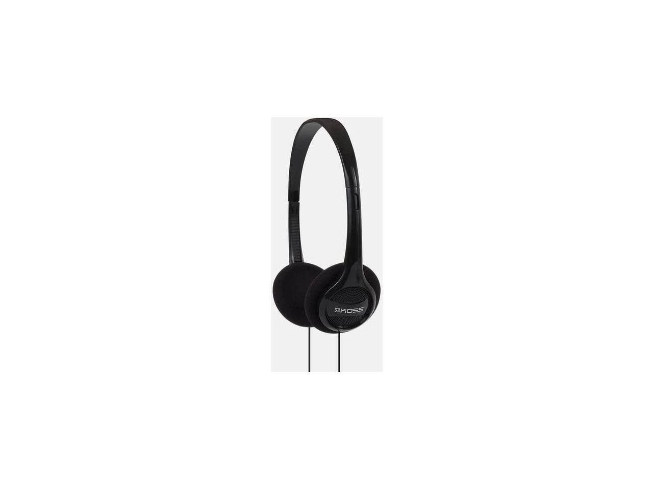 Alt View 1. Koss - Koss KPH7HB Wired On Ear Portable Headphones - Black - Red.