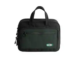 Bagsmart - Paz Hanging Waterproof Travel Toiletry Bag, Multi-Compartment Organizer with 360° Hook for Travel & Daily Use - Black